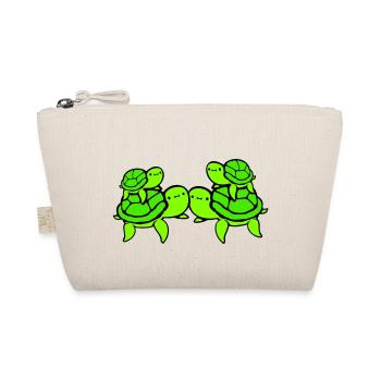 2 Tortues d’eau enfants papa maman père mère - Trousse biologique - nature - Devant