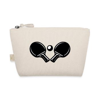 Tischtennisschläger Symbol - Bio-Täschchen - Natur - Vorne