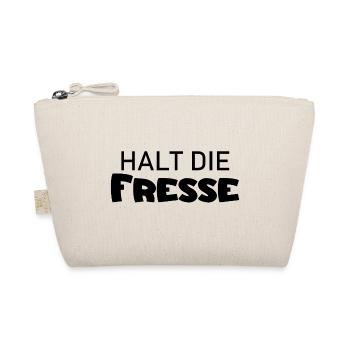 Halt die Fresse - Cooler Spruch - Schweigen - Bio-Täschchen - Natur - Vorne