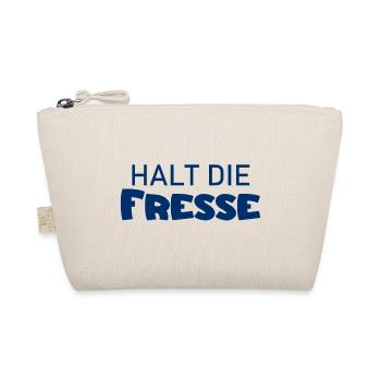 Halt die Fresse - Cooler Spruch - Schweigen - Bio-Täschchen - Natur - Vorne