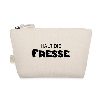 Halt die Fresse - Cooler Spruch - Schweigen - Bio-Täschchen - Natur - Vorne