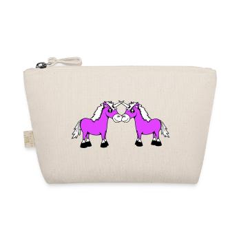 2 Licornes Équipe Paire Cornes Amis Bienvenue Mignon - Trousse biologique - nature - Devant