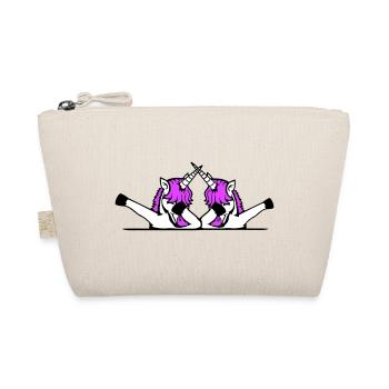 2 Unicorns Dabbing Dab Dance Party Pose Gesture Team - Organic Pouch - nature - Front