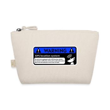 GPS Alert Sticker - Organic Pouch - nature - Front