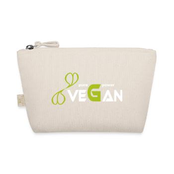 pure_vegan_power - Bio-Täschchen - Natur - Vorne