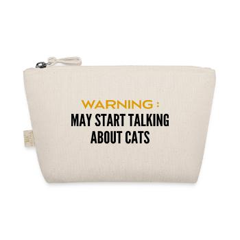 Aufmerksamkeit kann über Katzen sprechen - Bio-Täschchen - Natur - Vorne