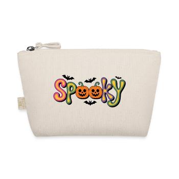 Spooky Kürbisbuchstaben Halloween - Bio-Täschchen - Natur - Vorne