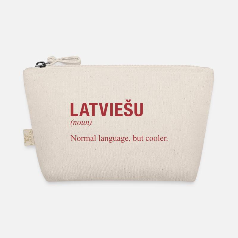 Latvian language Latvia Organic Pouch