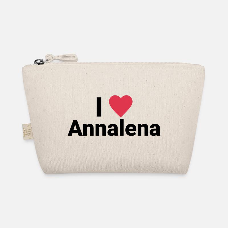 I LOVE ANNALENA - Bio-Täschchen - Natur