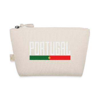 Portugal Flag Typography - Organic Pouch - nature - Front