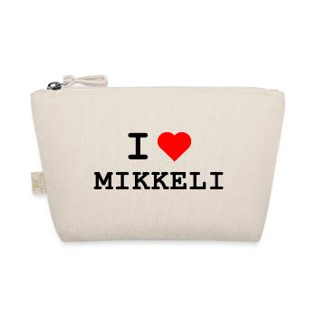 Ich liebe Mikkeli - I love Mikkeli - Bio-Täschchen - Natur - Vorne
