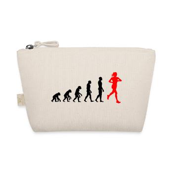 EVOLUTION RUNNERIN POWER! JOGGERIN LÄUFERIN FIT - Bio-Täschchen - Natur - Vorne