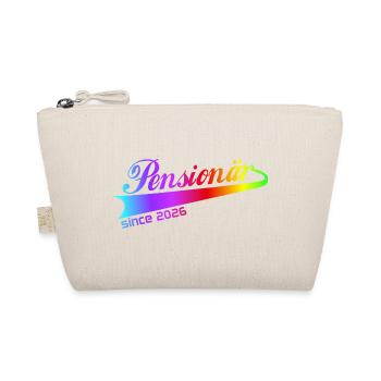 Pensionär 2026 Renten Hoodie, Tasse, Shirt - Bio-Täschchen - Natur - Vorne