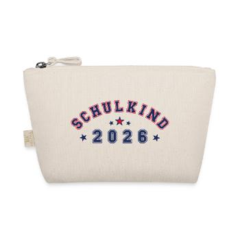 Schulkind 2026 - cool & neutral - Bio-Täschchen - Natur - Vorne