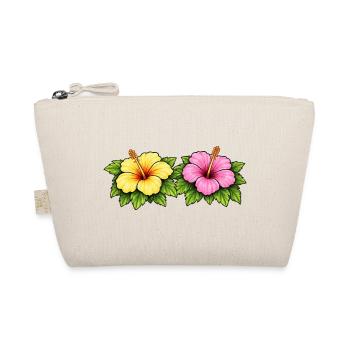 Hibiscus Tropical Flowers - Organic Pouch - nature - Front