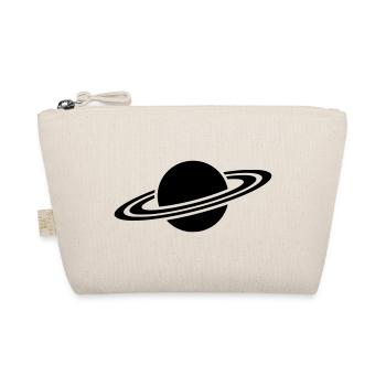Saturn Planet Ring Silhouette - Bio-Täschchen - Natur - Vorne