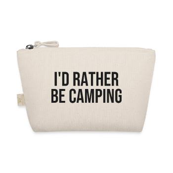 Lieber Camping als Drinnen - Bio-Täschchen - Natur - Vorne