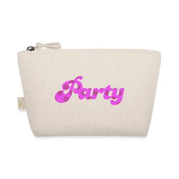 Party Points Dots Rétro Pink Célèbre les années 60 Fun 60 - Trousse biologique - nature - Devant