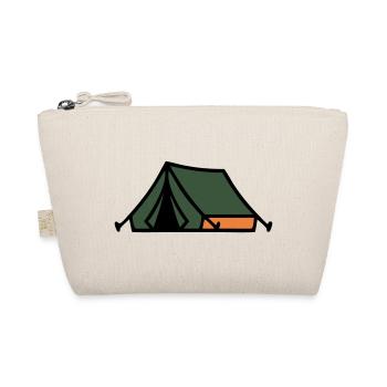 Tent Camping Summer Camp Scout Outdoor - Organic Pouch - nature - Front