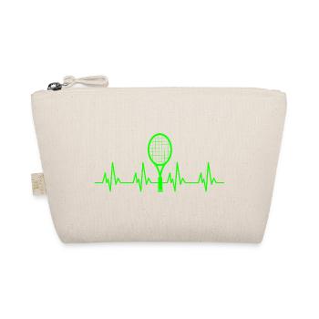 Tennis Heartbeat Tennis Player - Organic Pouch - nature - Front