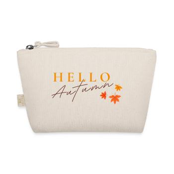 Hello Autumn | Herbst Blätter Design - Bio-Täschchen - Natur - Vorne