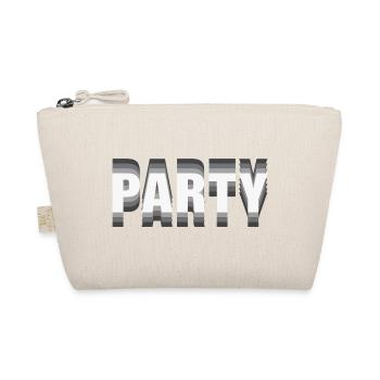 Party– Minimalistisches Typografie Statement - Bio-Täschchen - Natur - Vorne