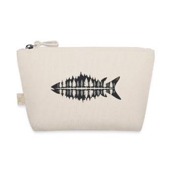 Fisherman Nature Fish Forest Minimalist - Organic Pouch - nature - Front