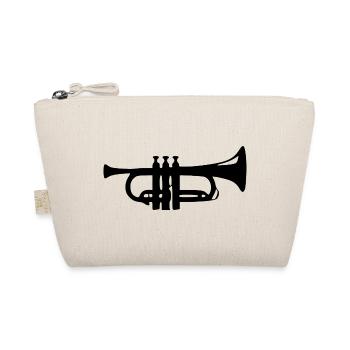 Trompete Geschenk Musiker Blasmusik - Bio-Täschchen - Natur - Vorne