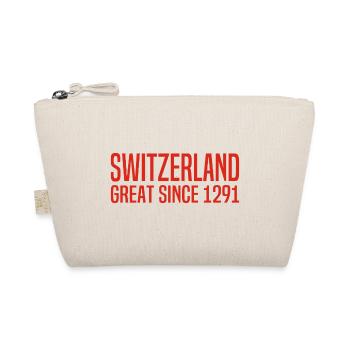 Switzerland - Great Since 1291 - Schweiz - Schwiiz - Organic Pouch - nature - Front