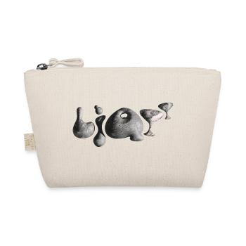 Moonstone Typography Crater Shapes - Organic Pouch - nature - Front