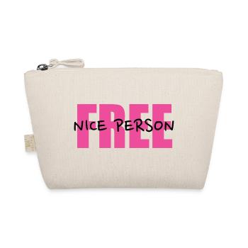 Free Nice Person. - Bio-Täschchen - Natur - Vorne