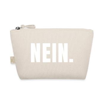 NEIN. | Klares Statement in Typografie - Bio-Täschchen - Natur - Vorne