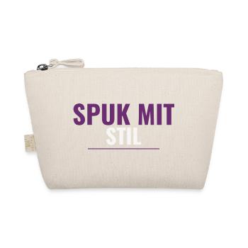 Spuk mit Stil – Dezentes Halloween-Shirt - Bio-Täschchen - Natur - Vorne