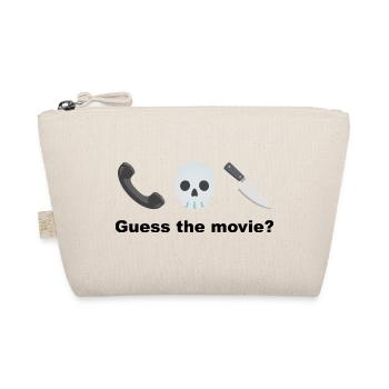 Totenkopf mit Handy und Messer Rate mal, der Film? - Bio-Täschchen - Natur - Vorne