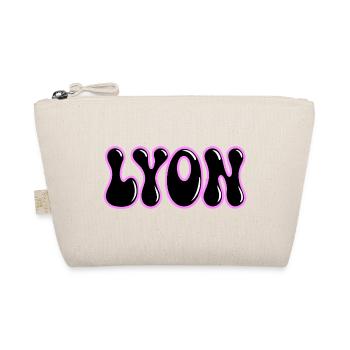 Lyon Retro Groovy Black & Pink Contour - Bio-Täschchen - Natur - Vorne