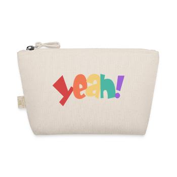 Bunte Yeah Typografie Design - Bio-Täschchen - Natur - Vorne