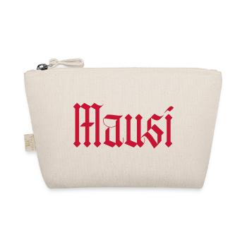 mausi / gothik stil (rot) - Bio-Täschchen - Natur - Vorne