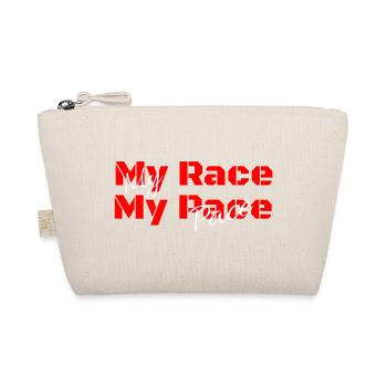 My Race my Pace - für dunkle Shirts - Bio-Täschchen - Natur - Vorne