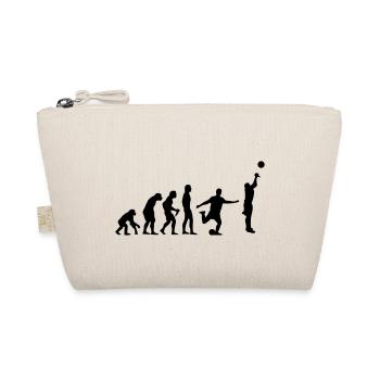 Basketball Evolution Fussball - Bio-Täschchen - Natur - Vorne