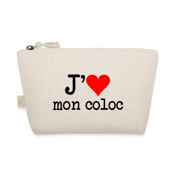 j'aime mon coloc - Trousse biologique - nature - Devant