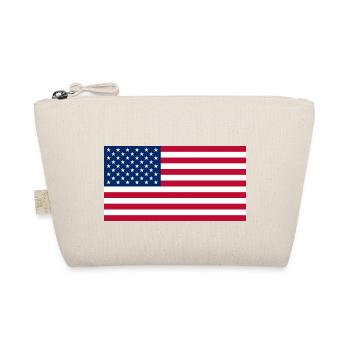USA flag banner - Organic Pouch - nature - Front
