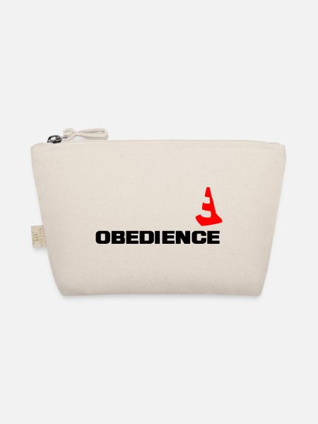 Obedience mit Pylone - Bio-Täschchen - Natur - Vorne