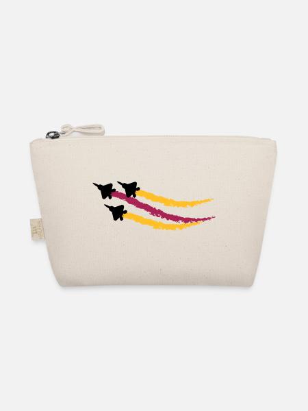 Flugzeug F22 - Organic Pouch - nature - Front