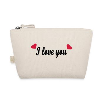 I love you - Bio-Täschchen - Natur - Vorne