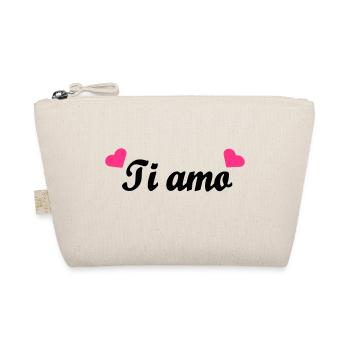Ti amo - Bio-Täschchen - Natur - Vorne