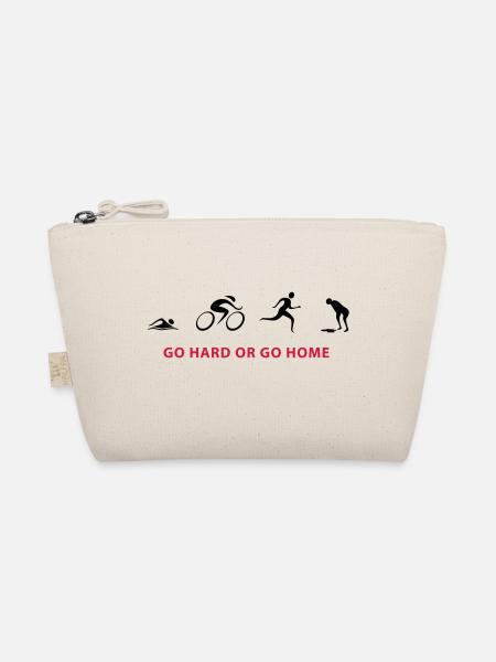 Triathlon GO HARD - Bio-Täschchen - Natur