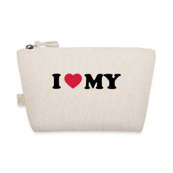 i_love_my_2_color - Organic Pouch - nature - Front