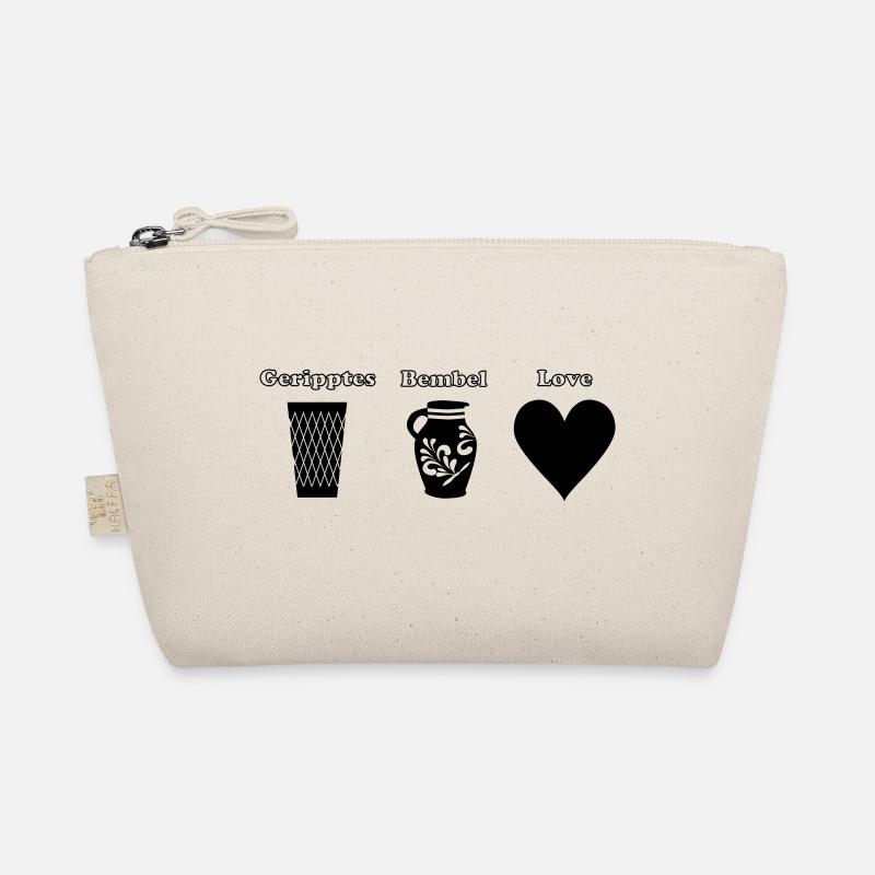 Geripptes Bembel Love Bio-Täschchen