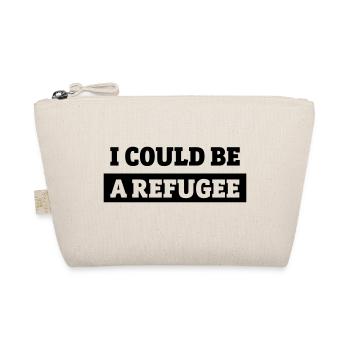 I could be a refugee - Bio-Täschchen - Natur - Vorne