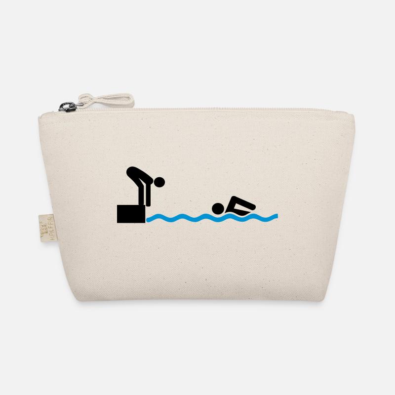 schwimmen Staffel - Bio-Täschchen - Natur